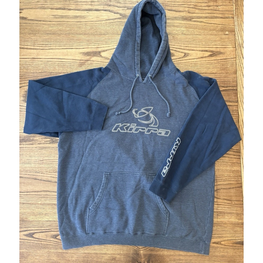 Vintage Y2K Kirra Men's XL Surf Skate Graphic Hoodie Sweatshirt Two Tone